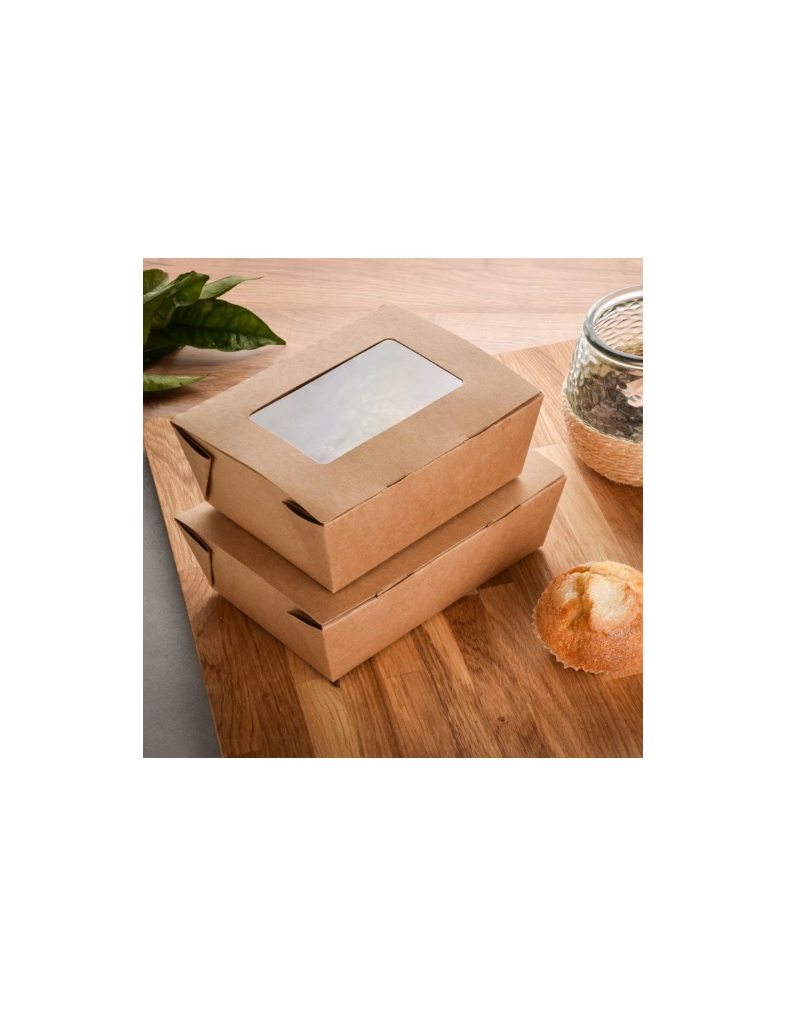 Caja Cartón Pequeña con ventana PLA – Horeca Collection